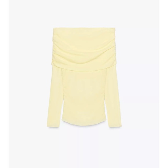 NWT ZARA STRAPLESS RUCHED TOP - Picture 4 of 5